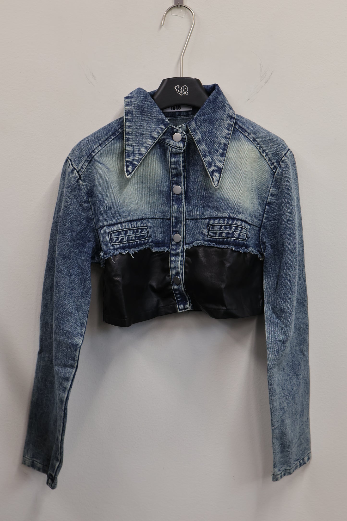 denim leather set up A438