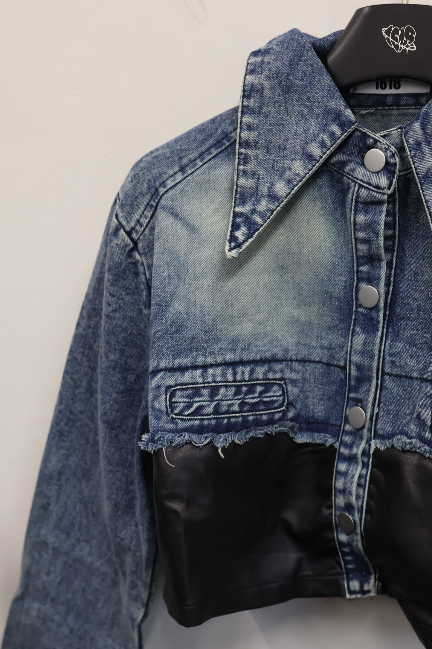 denim leather set up A438