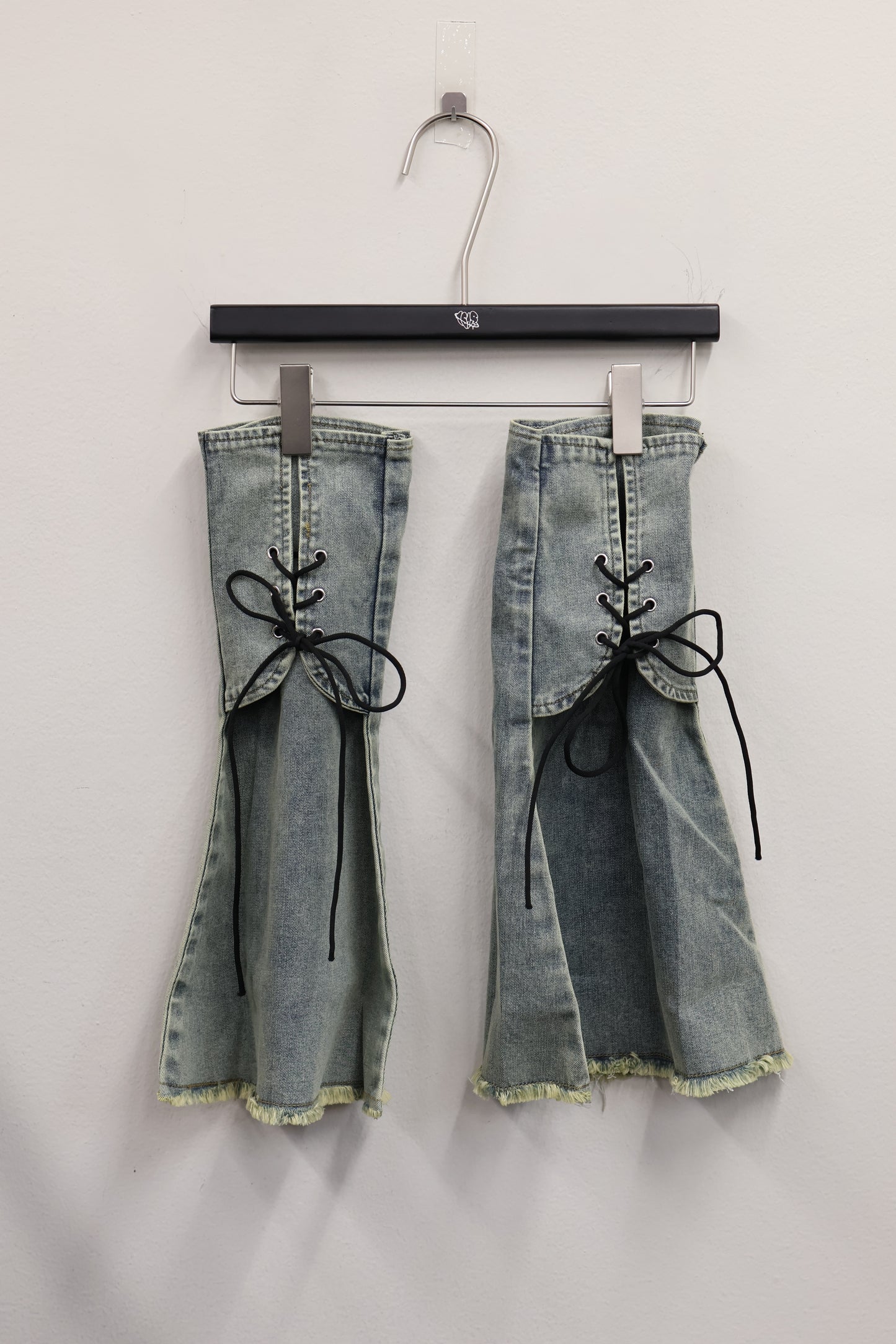 frill denim setup