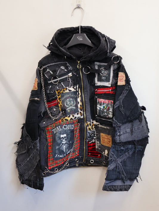 aftermath RE: Total Chaos Black Hoodie Jacket RA324