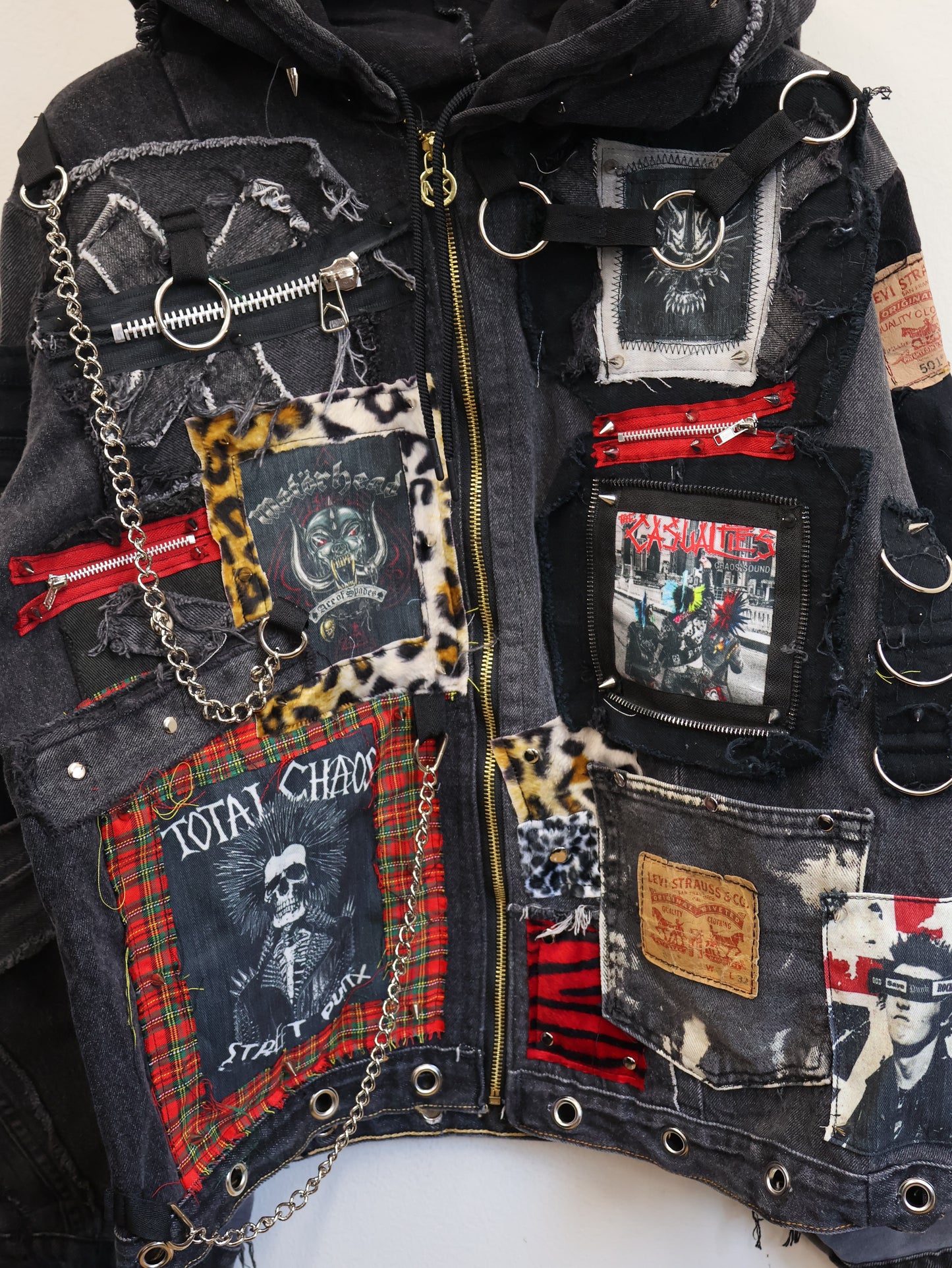 aftermath RE: Total Chaos Black Hoodie Jacket RA324