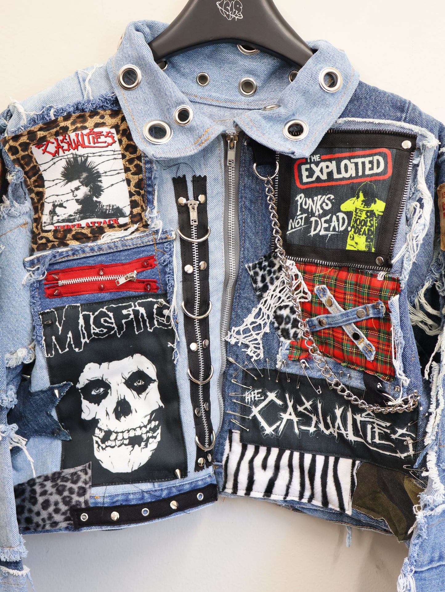 aftermath RE: Riot Icon Cropped Denim Jacket RA328