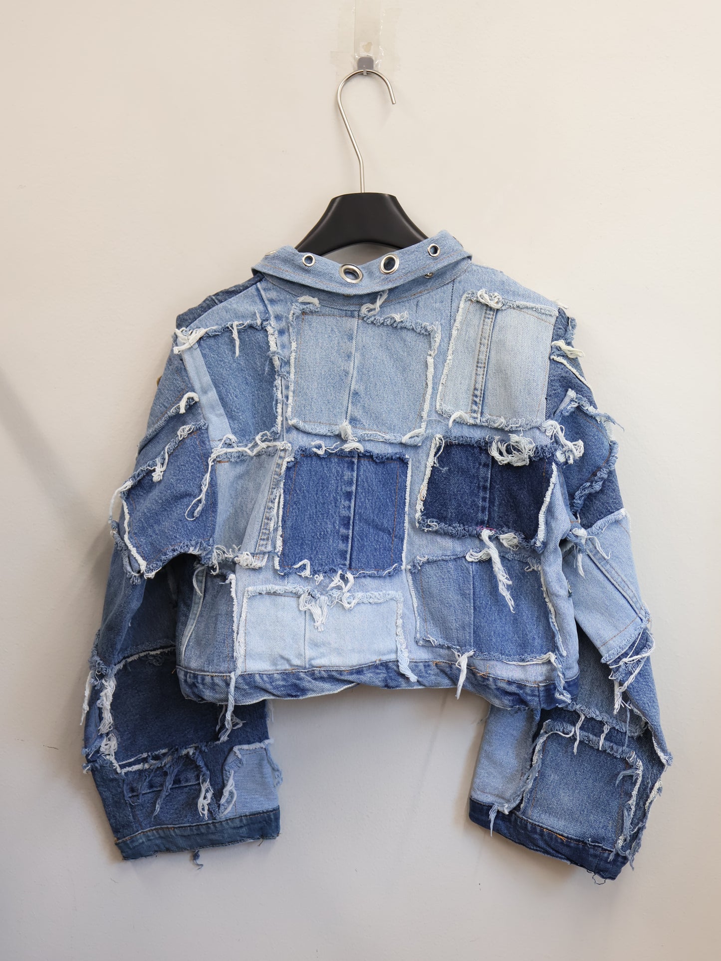 aftermath RE: Riot Icon Cropped Denim Jacket RA328