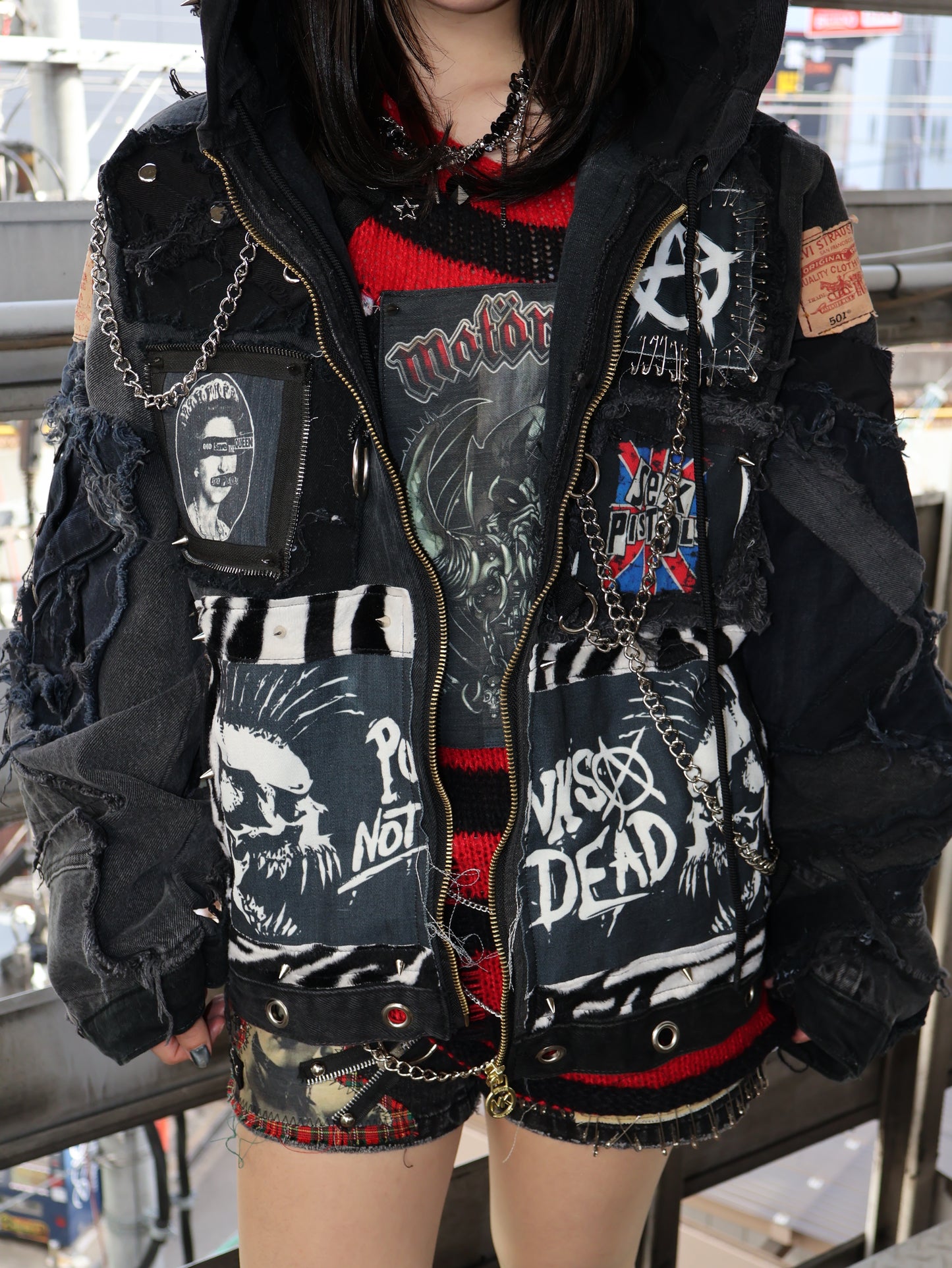aftermath RE: Anarchy Rebellion Denim Jacket RA321