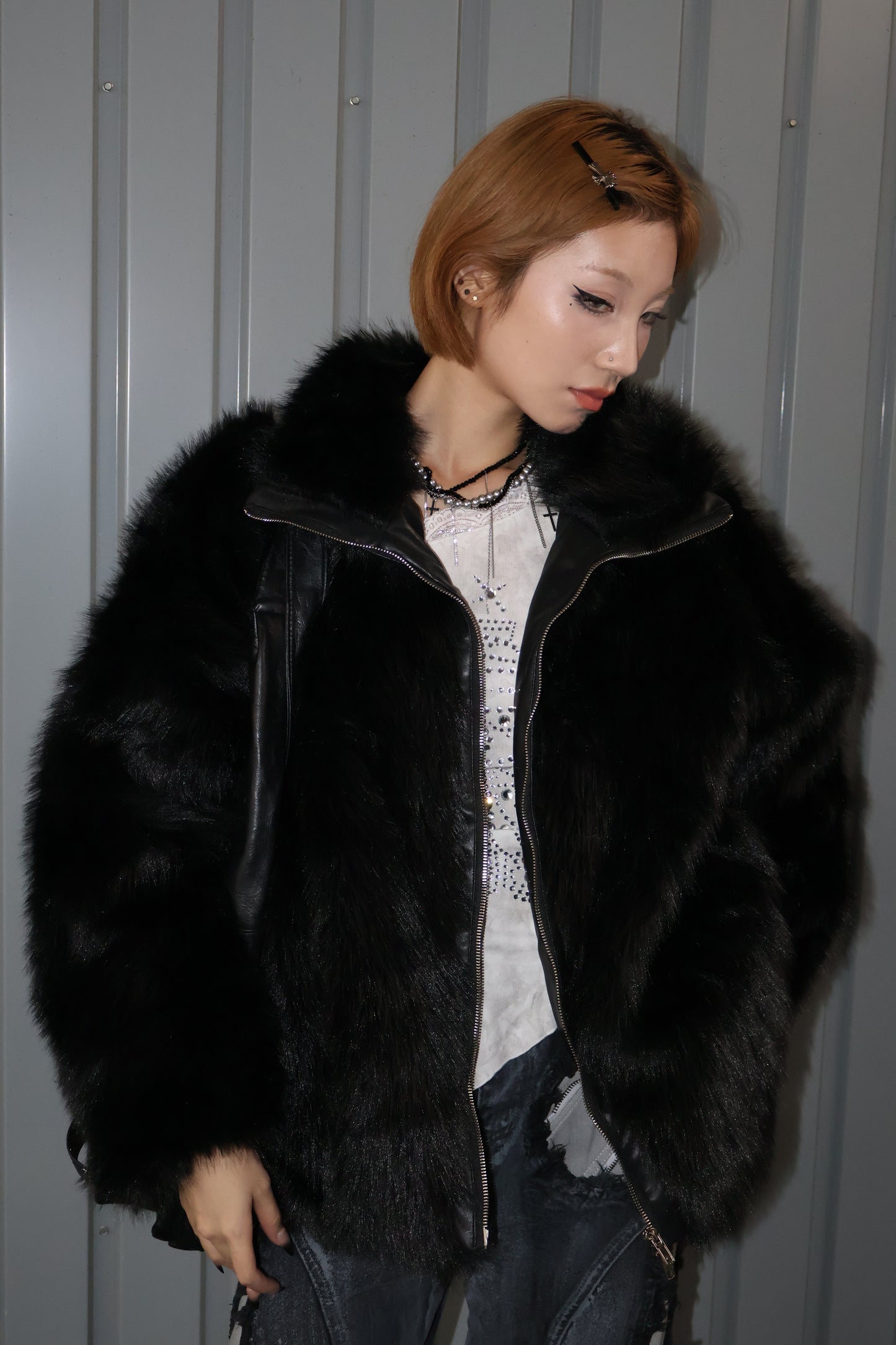 25-921 Snow Fur Coat  A334