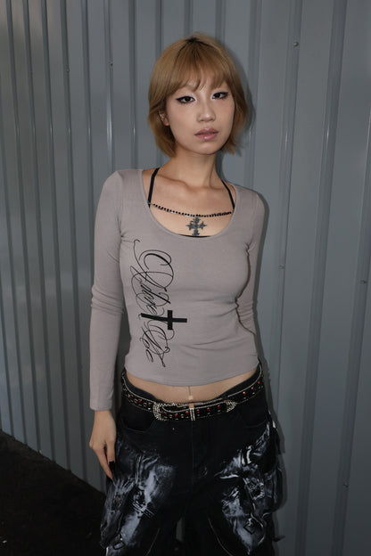 25-916 Cross Line Top A422
