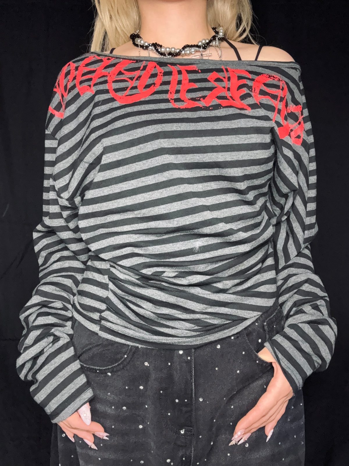 Rebel Stripe Top A281