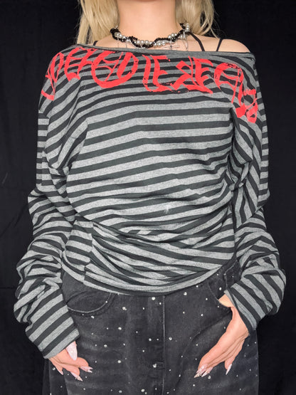 Rebel Stripe Top A281