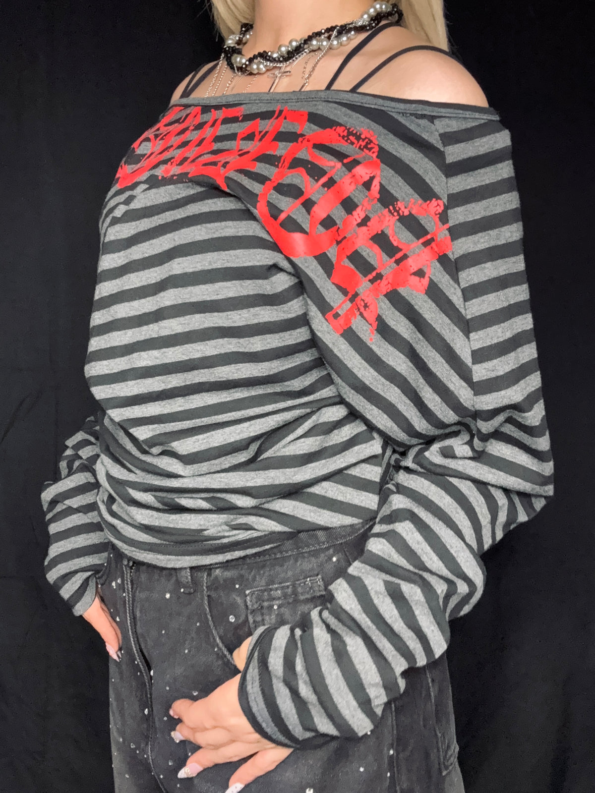 Rebel Stripe Top A281