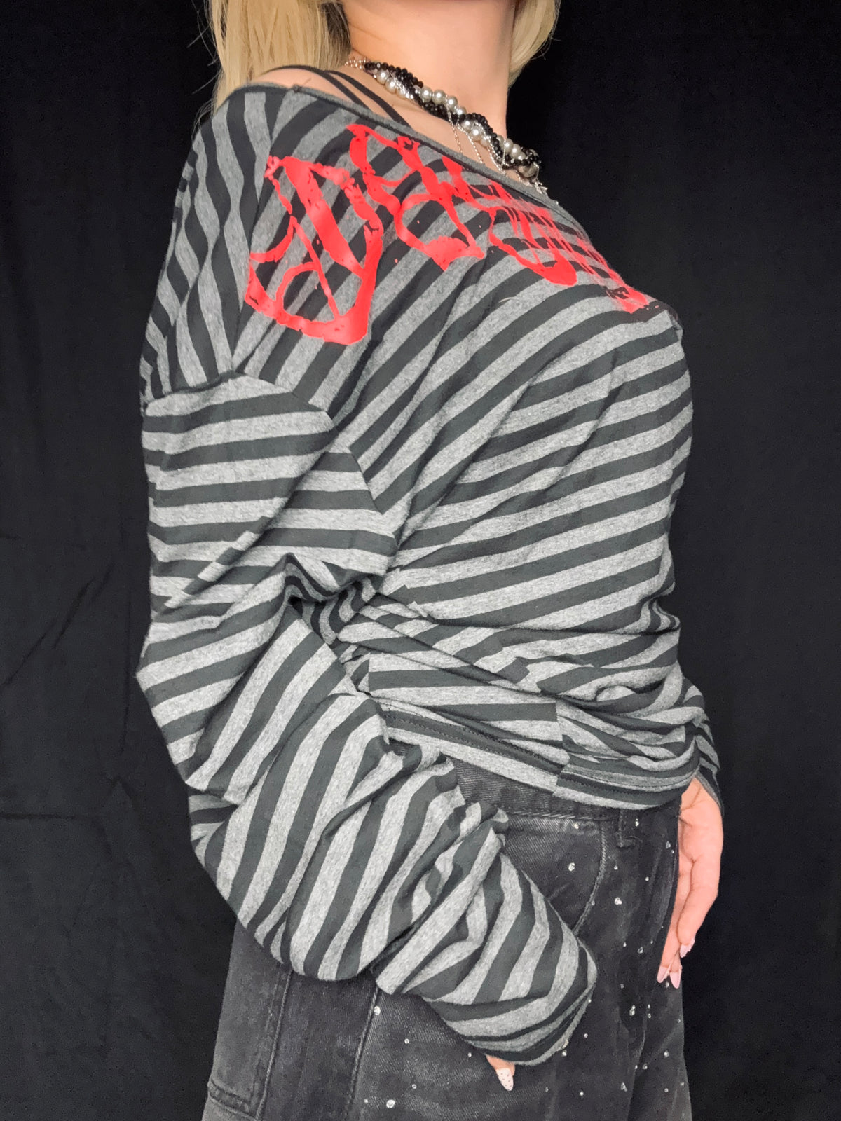 Rebel Stripe Top A281