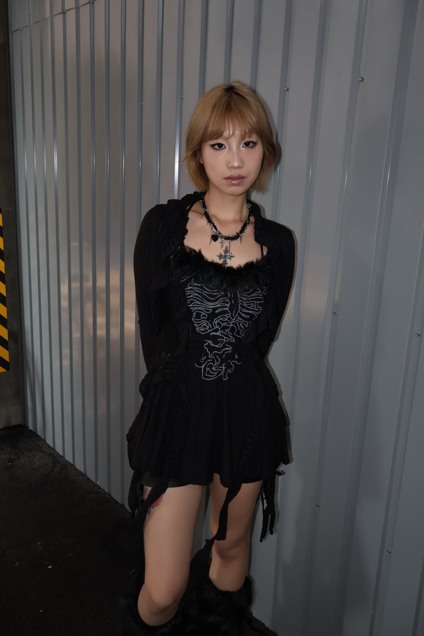 Gothic Ruffle cardigan A423