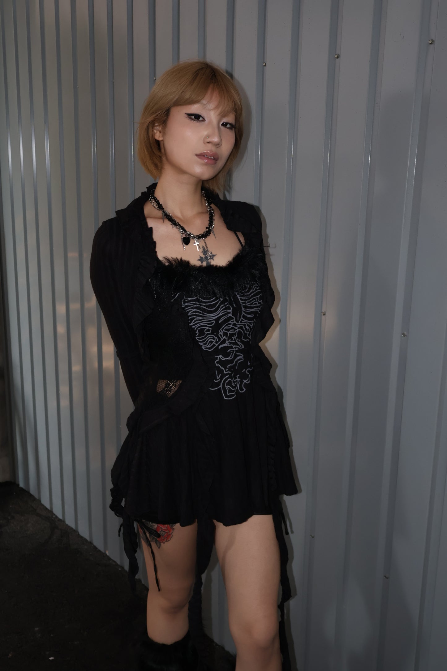 Gothic Ruffle cardigan A423