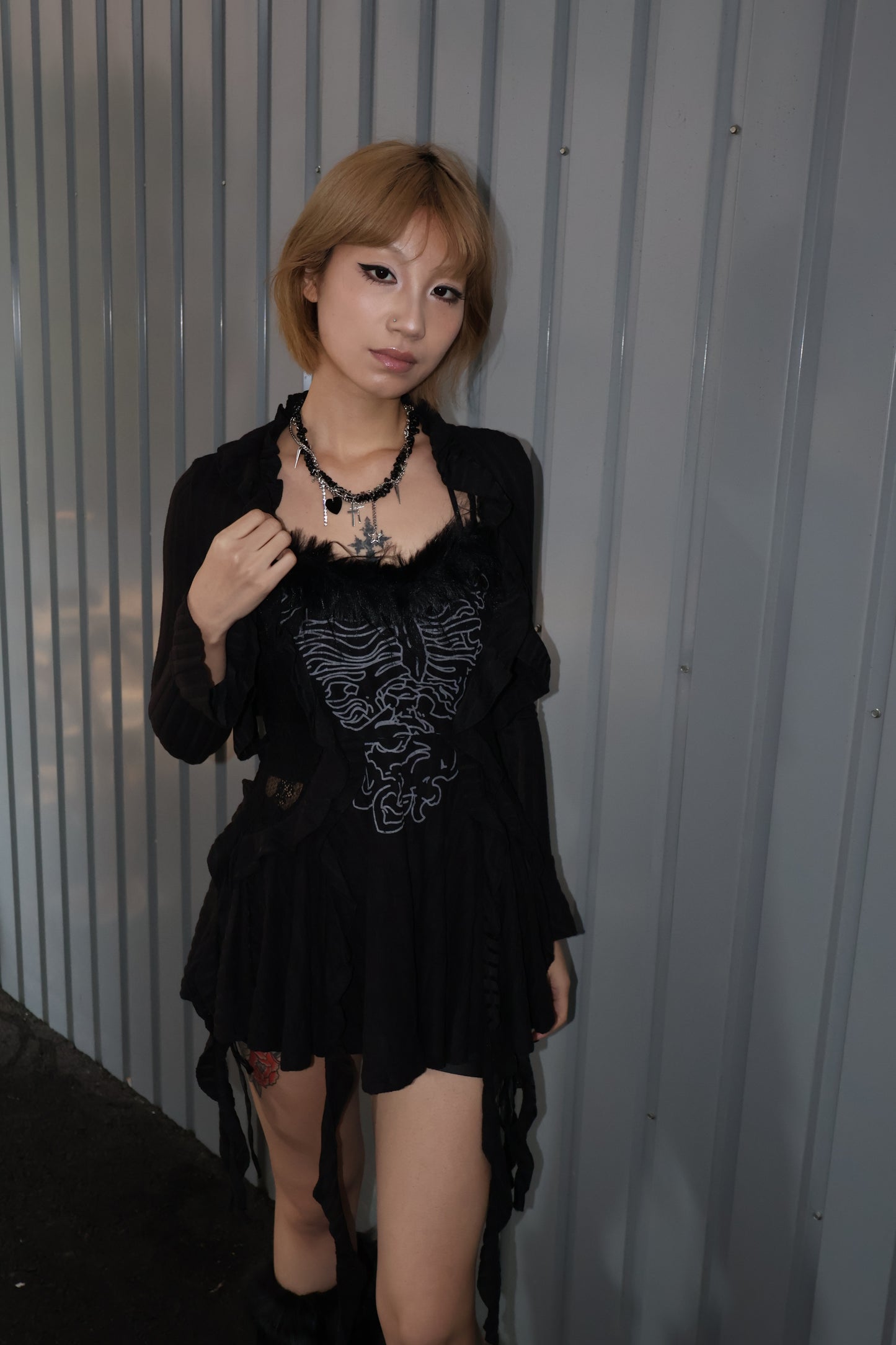 Gothic Ruffle cardigan A423