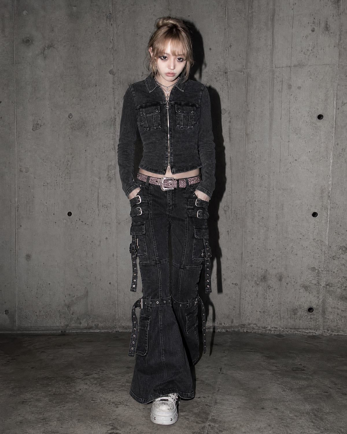 Utility Flare Pants A726
