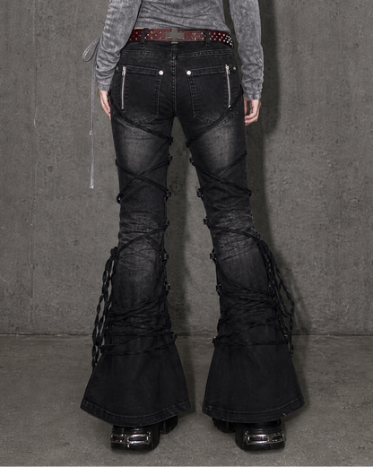 Entangled Flare Pants A725
