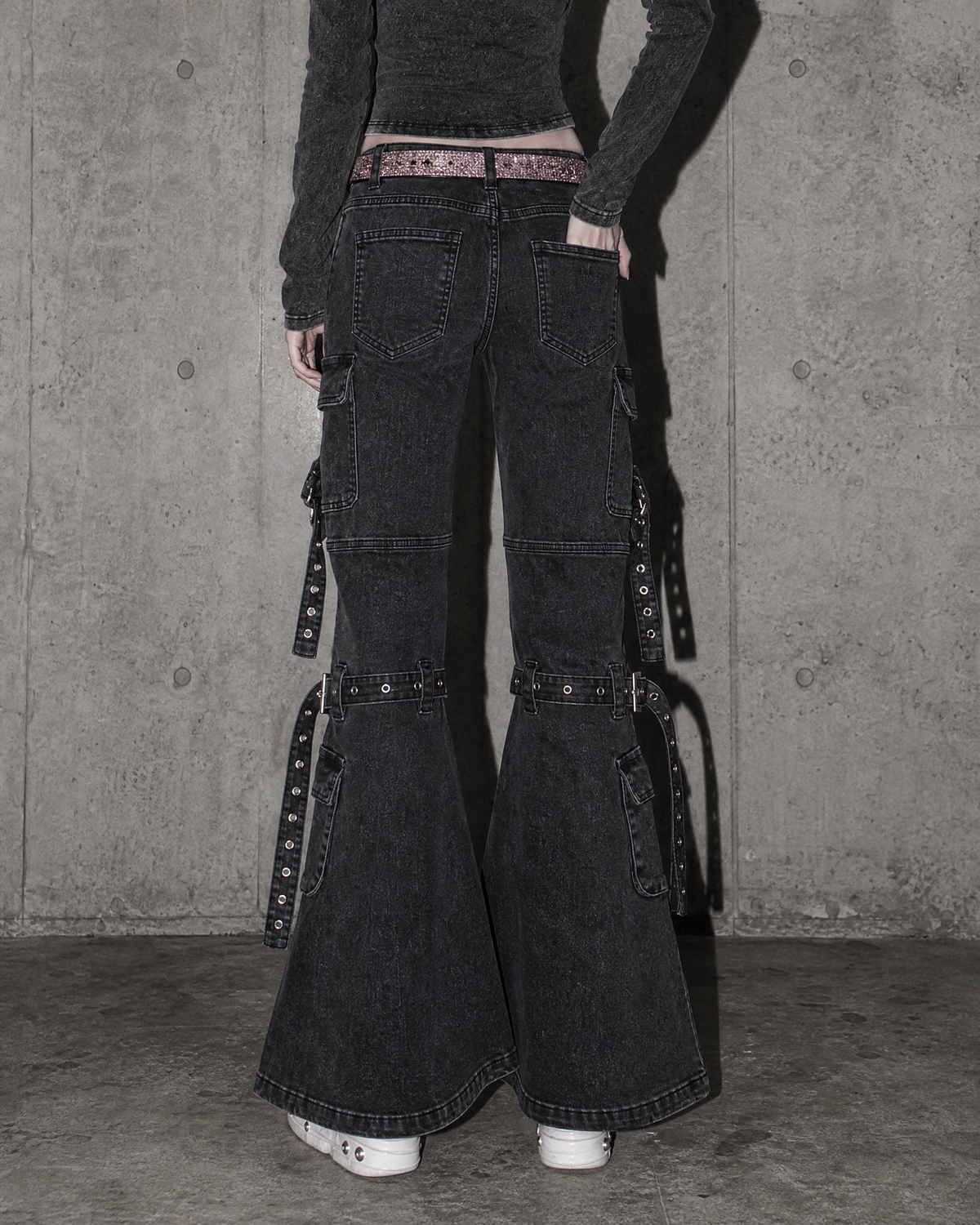 Utility Flare Pants A726