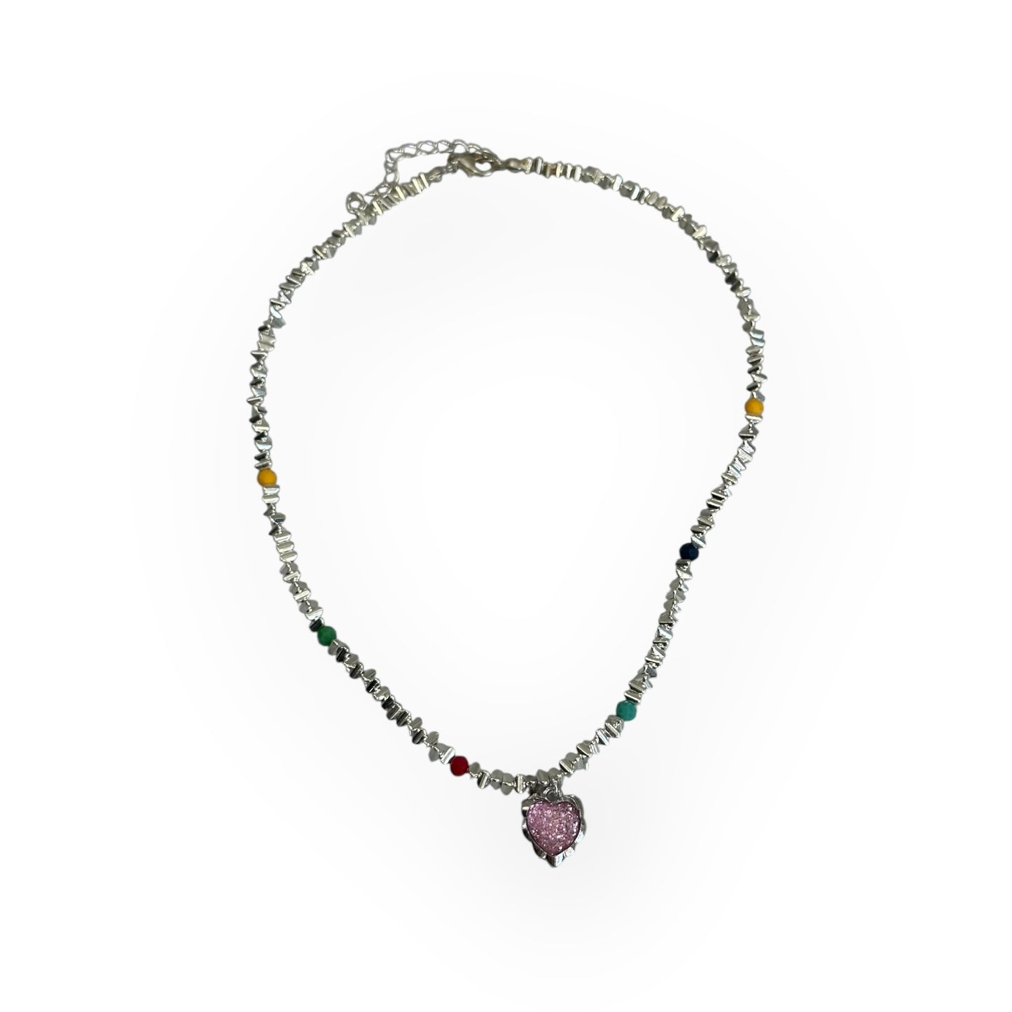 shine heart necklace I17