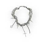 heart clear chain necklace I15