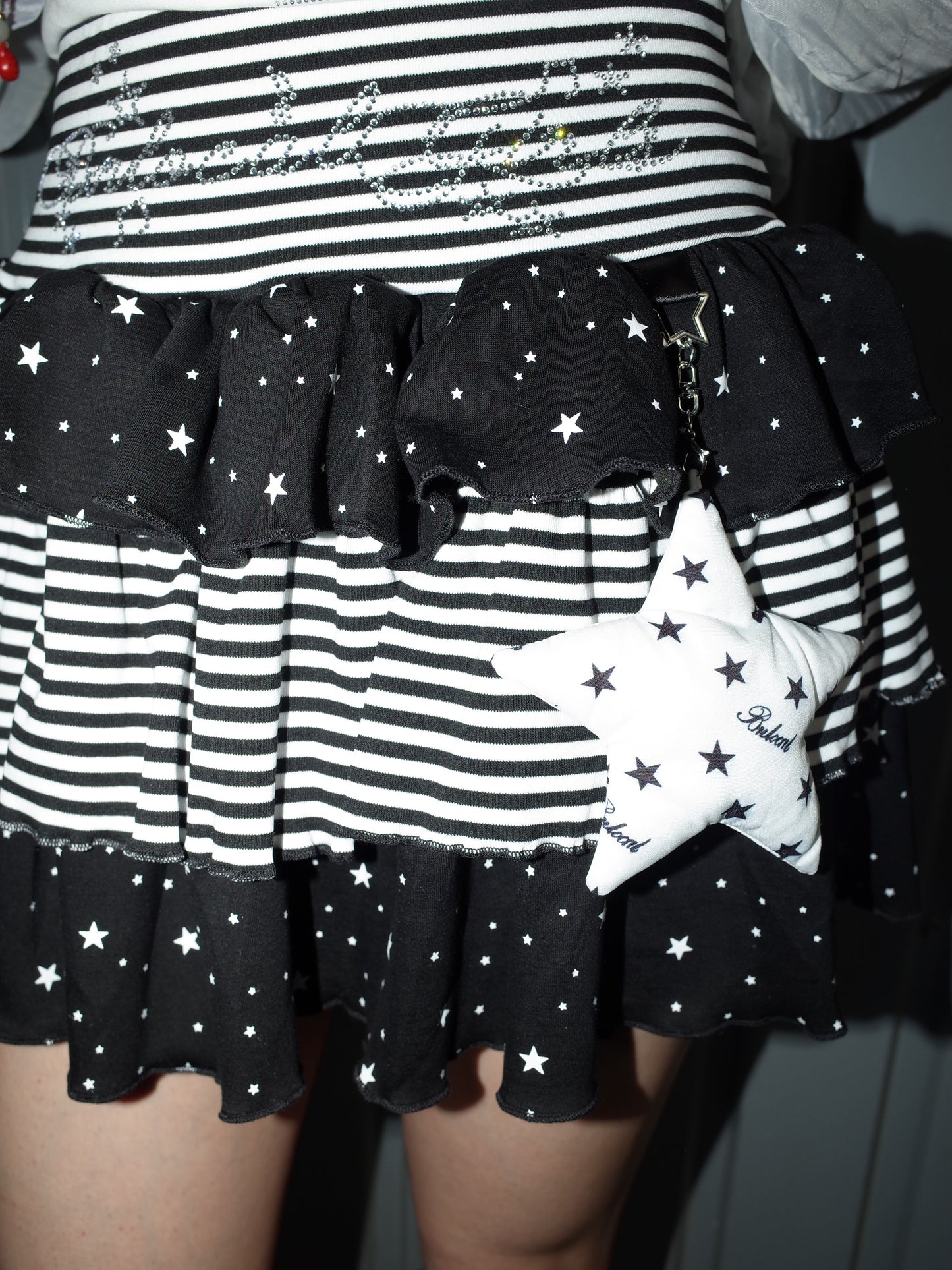 border Ruffle Mini Skirt  A570