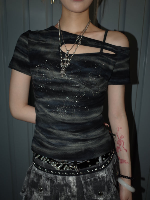 Fade Graphic Top  A556