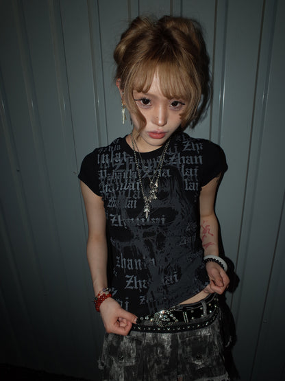 TextGirl Graphic Tee  A557