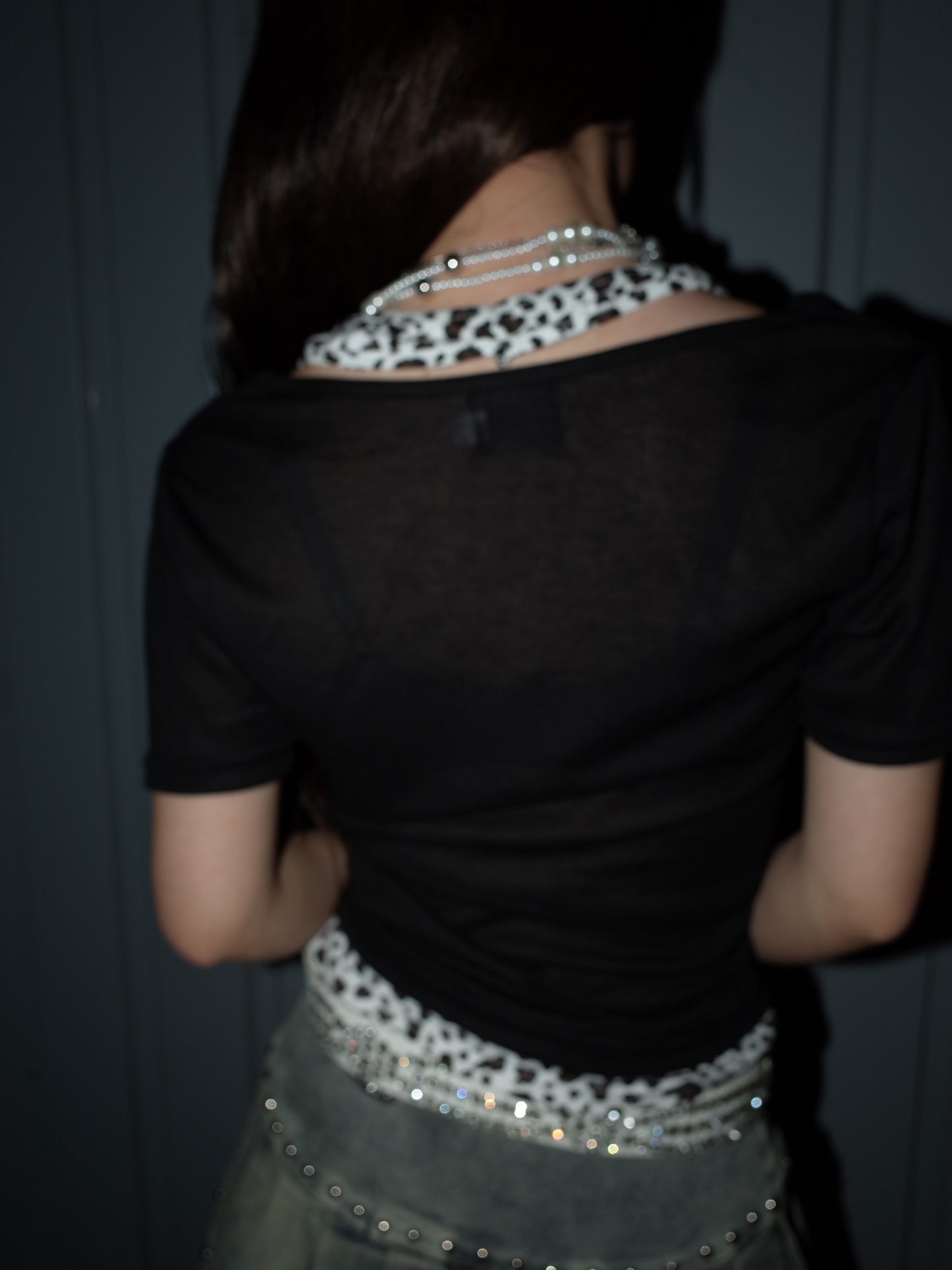Leopard Drape Top  A564