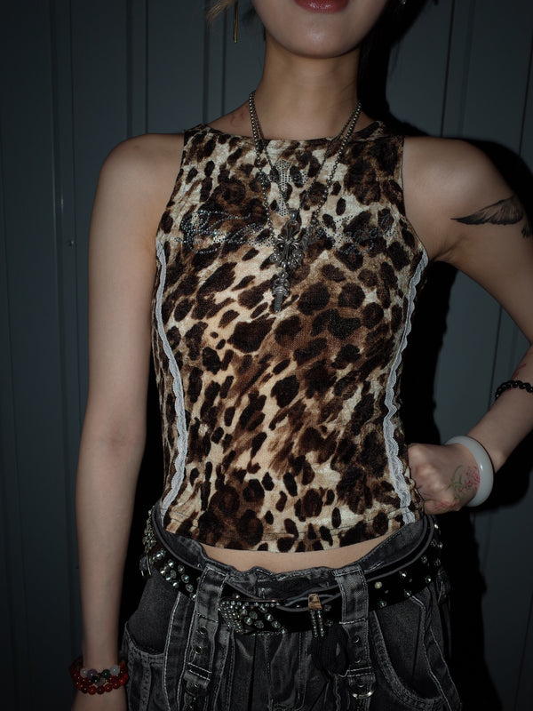 Leopard Line Tank  A559