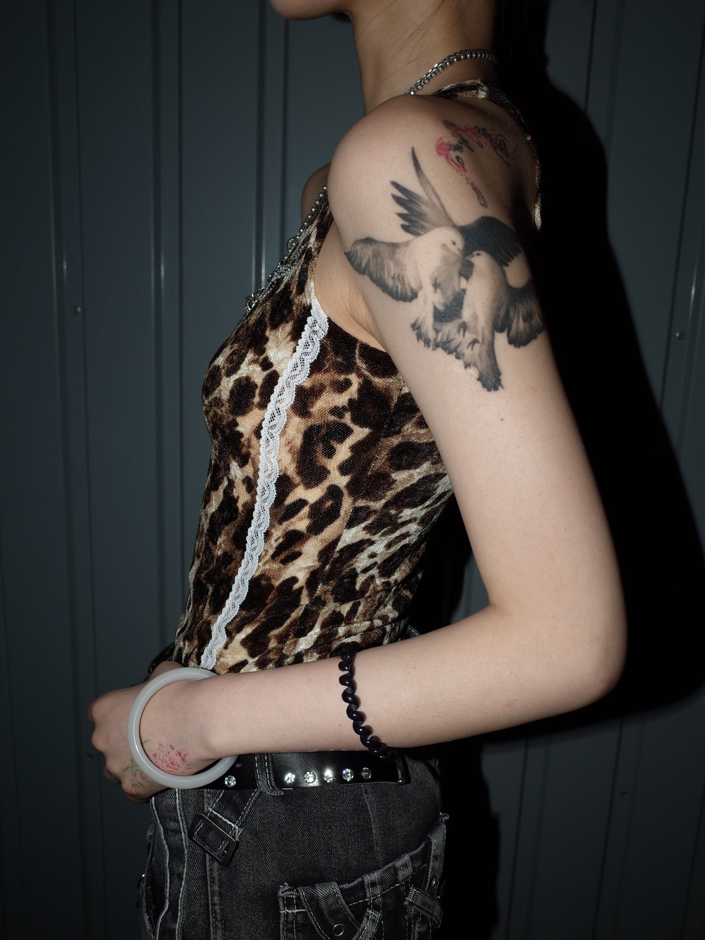 Leopard Line Tank  A559
