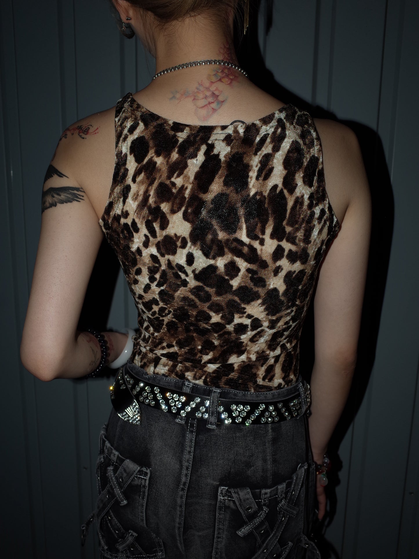 Leopard Line Tank  A559