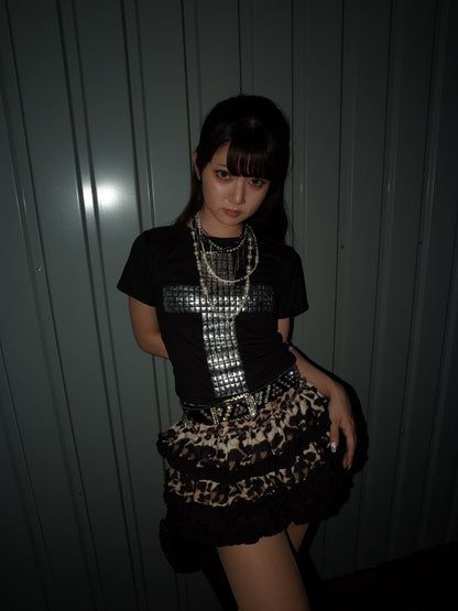 Stud Cross Top  A566