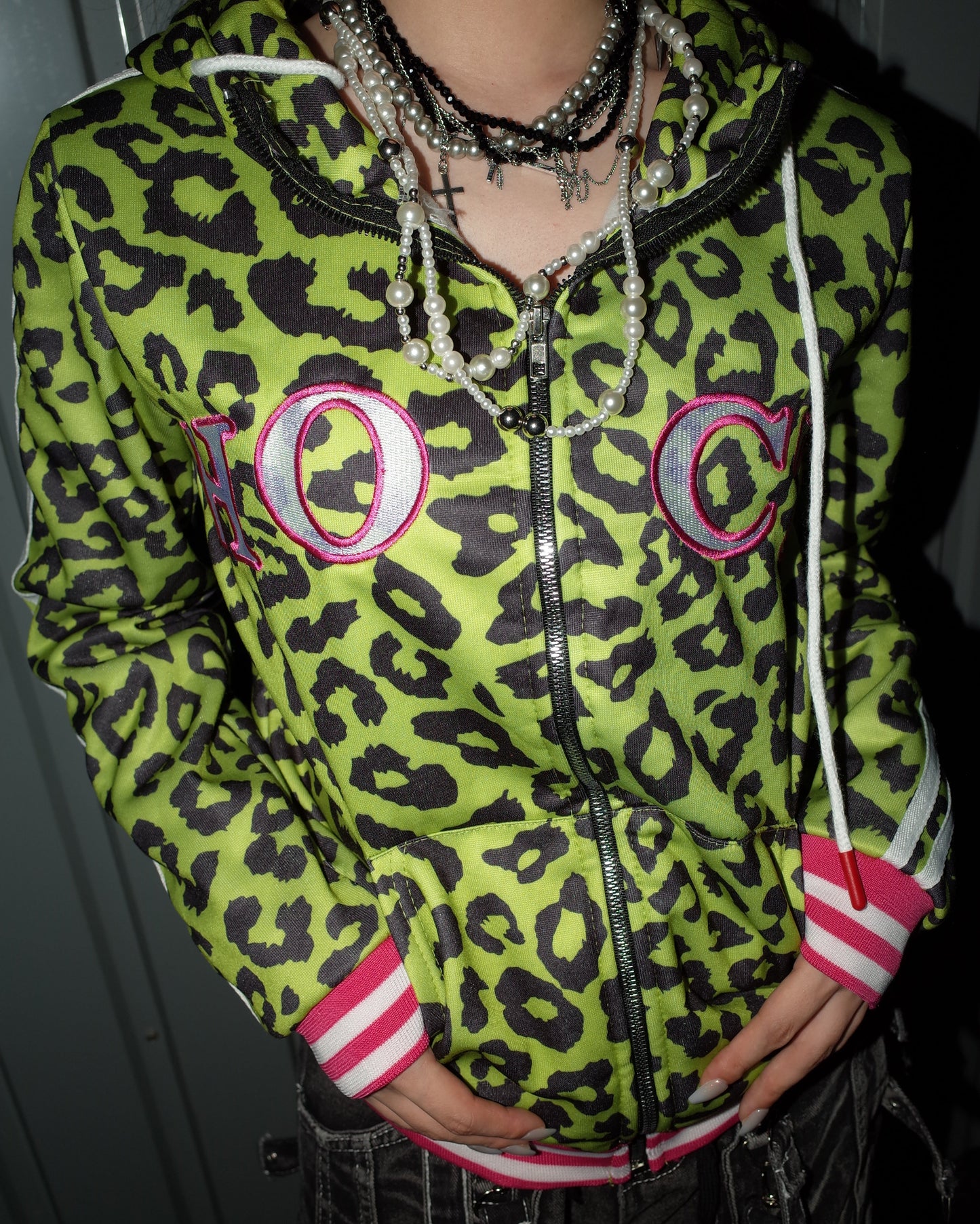 Neon Leopard Hoodie  A567