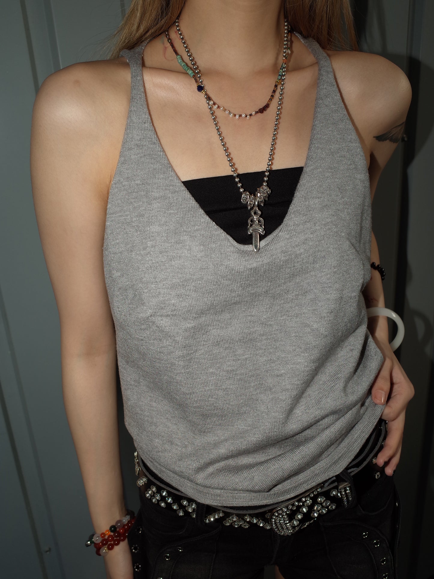 25-K59 knit tank   A585