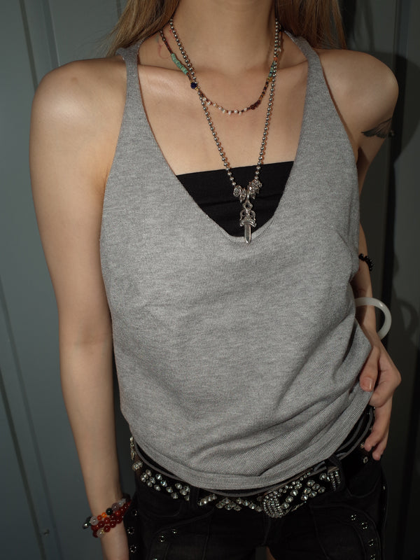 25-K59 knit tank   A585