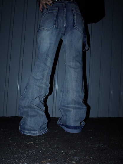 Stack Cargo Denim Pants  A533