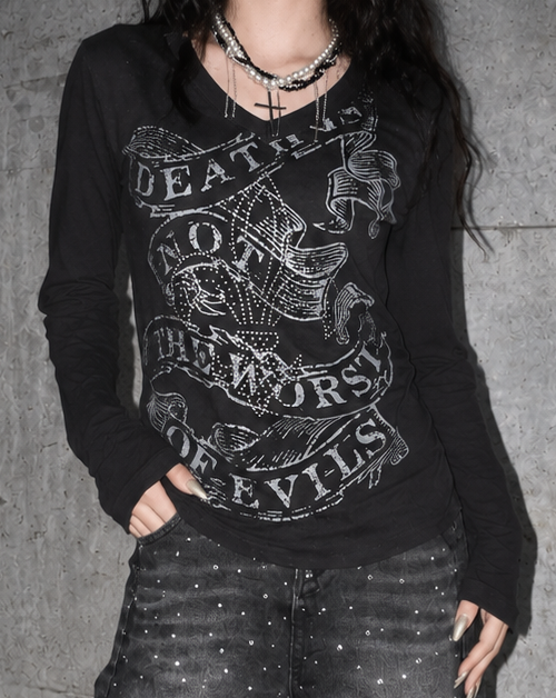 Gothic Graphic Top A677