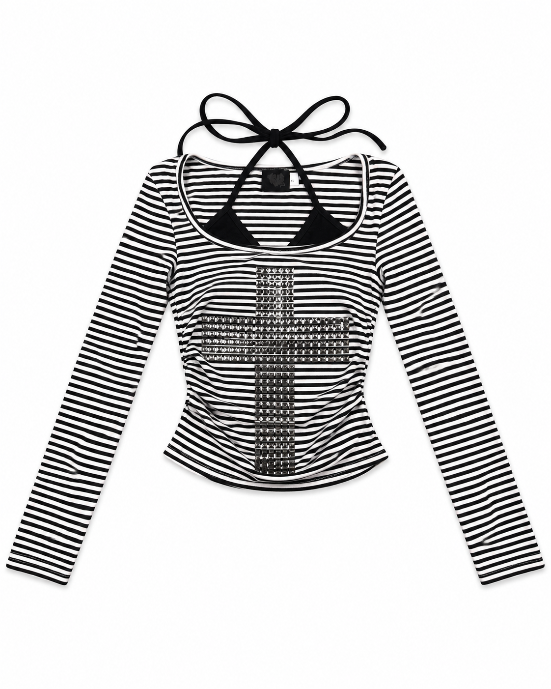 Studded Cross Top A732