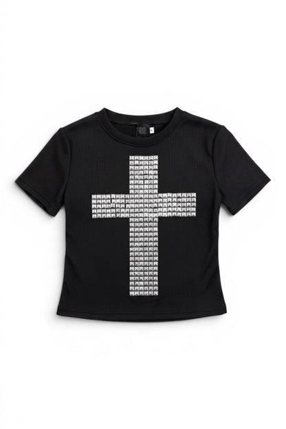 Stud Cross Top  A566