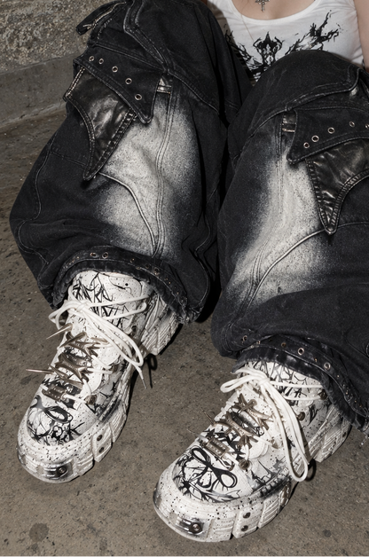 Toxic Spike Platform Sneakers　A728　