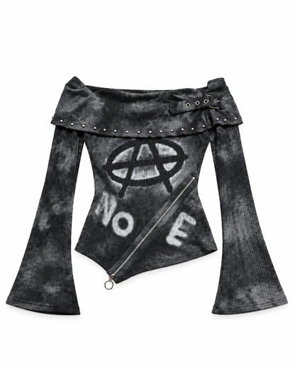 Graffiti Stud Top A673
