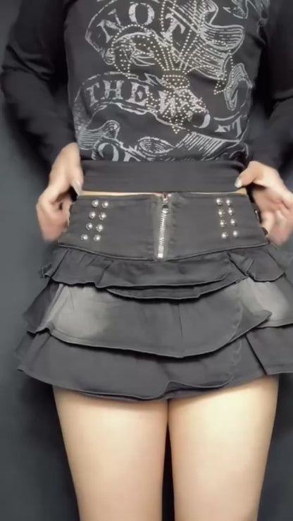 Tier Mini Skirt A491