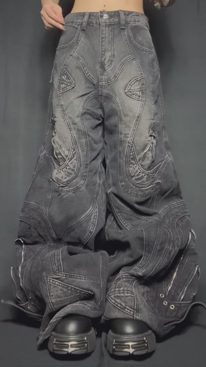 Steel Wide Pants A332
