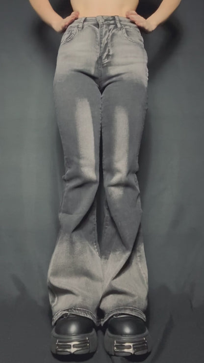 gradation flare denim A126