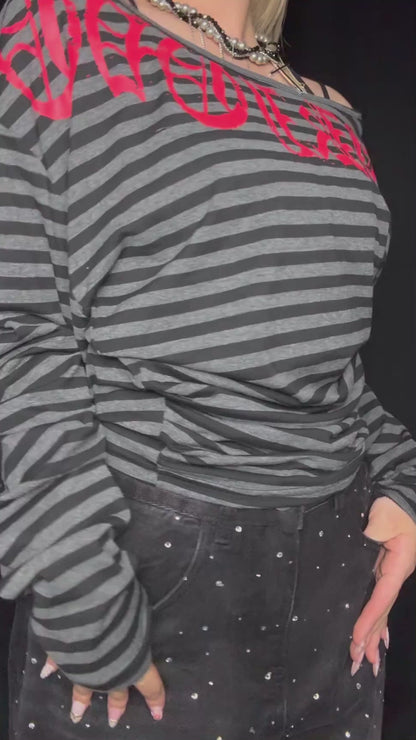 Rebel Stripe Top A281