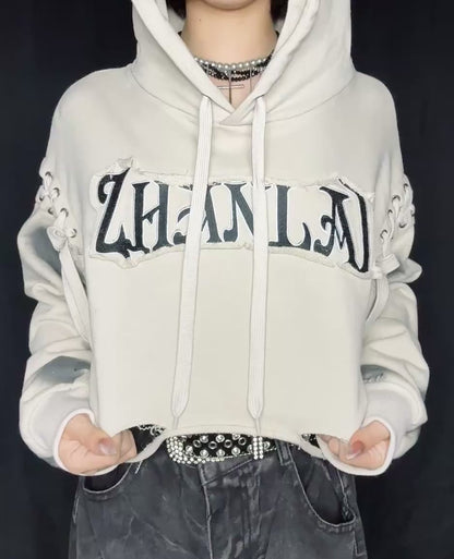 25-925 Rebel Crop Hoodie  A348