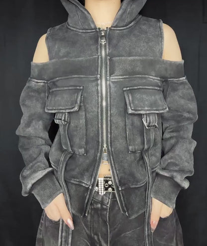 Washed Cargo Jacket A707　