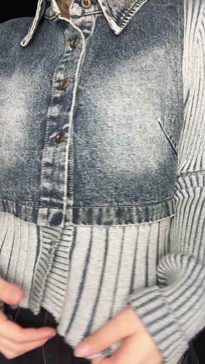 denim knit A125